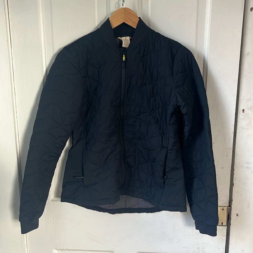 Duluth Trading Co Black nylon bomber jacket small